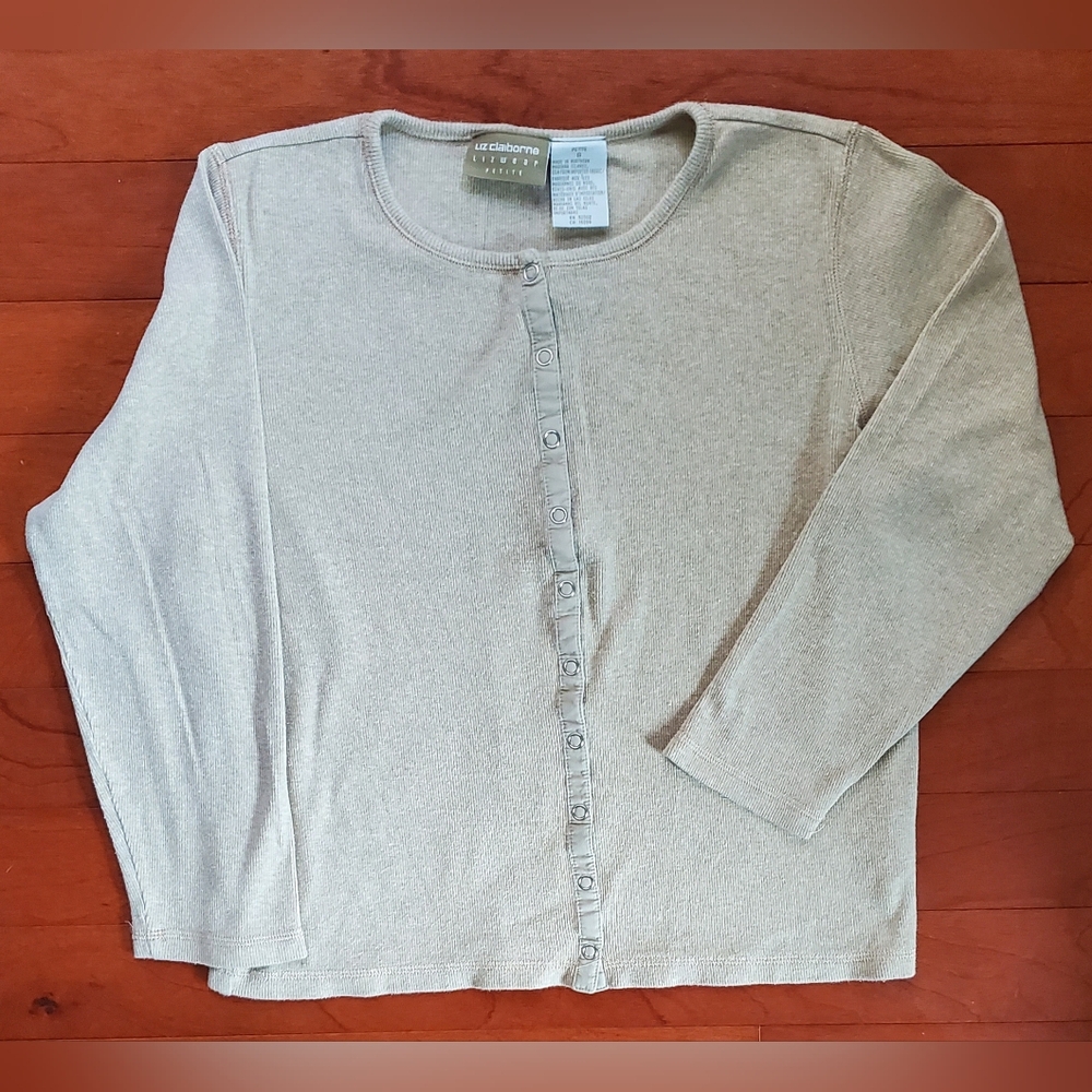 Liz Claiborne Button-down Sweater Size Small
